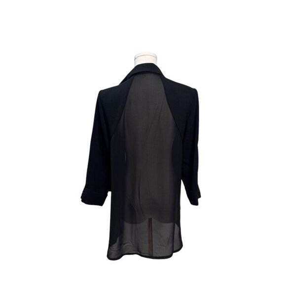 EUC Papillon Women's Black Open-Front Blazer Size XL Business Jacket - Picture 2 of 6